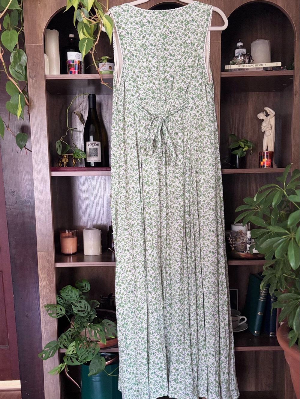 NWT Zoco Floral Maxi Dress Cottagecore Prairie Lace Trim XL - Picture 6 of 8